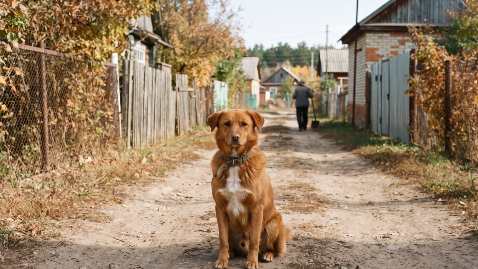 Пропал пёс, рыжий, с белой грудью